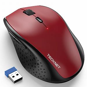 Миша Бездротова TeckNet Classic 2.4G USB Оптична 4800 DPI 6 рівнів регулювання, нано-приймач, 6 кнопок - Фото 1