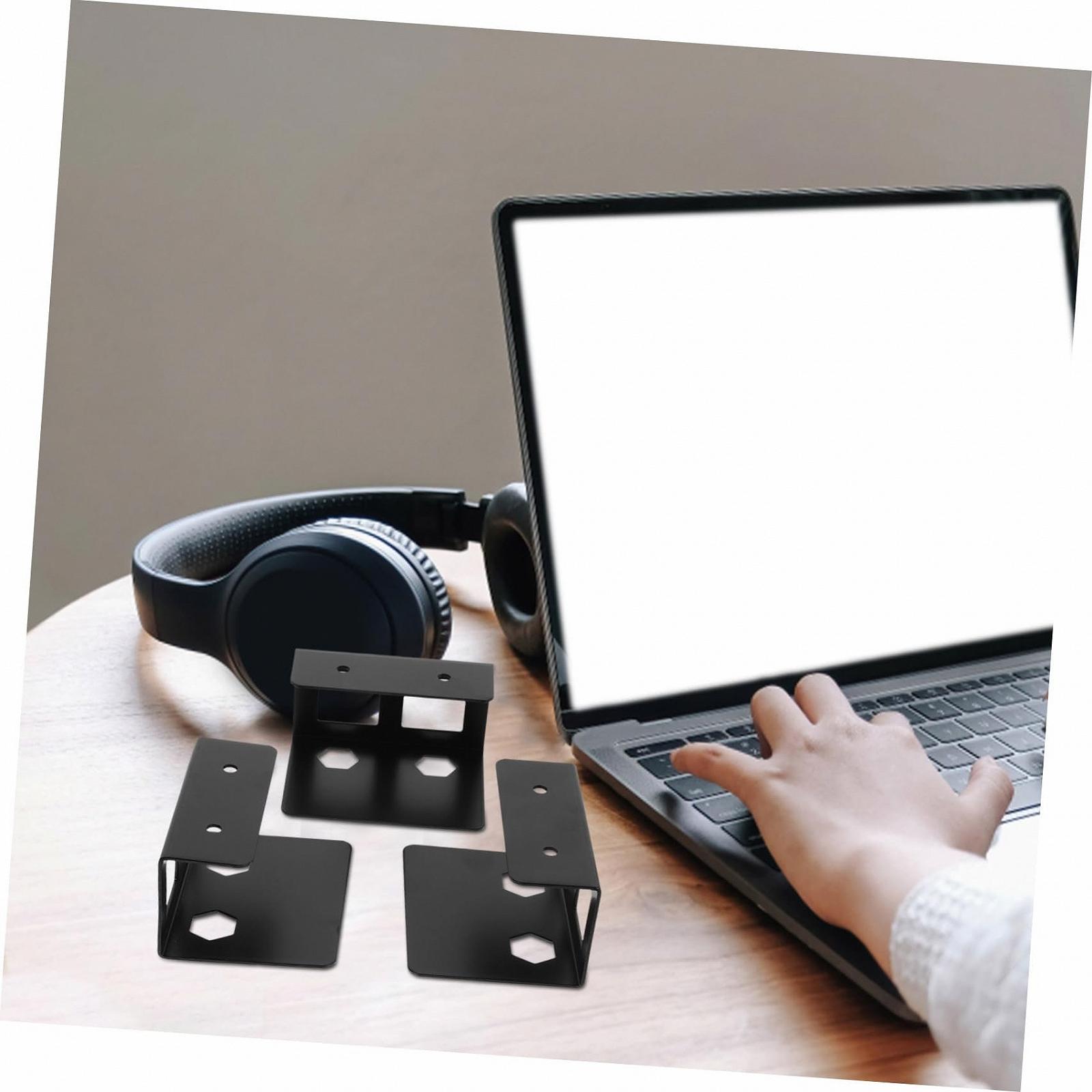 Тримач для ноутбука металевий стабільний для ноутбука з захисною підкладкою універсальна, фото №4 Тримач для ноутбука металевий стабільний для ноутбука з захисною підкладкою універсальна, фото №4