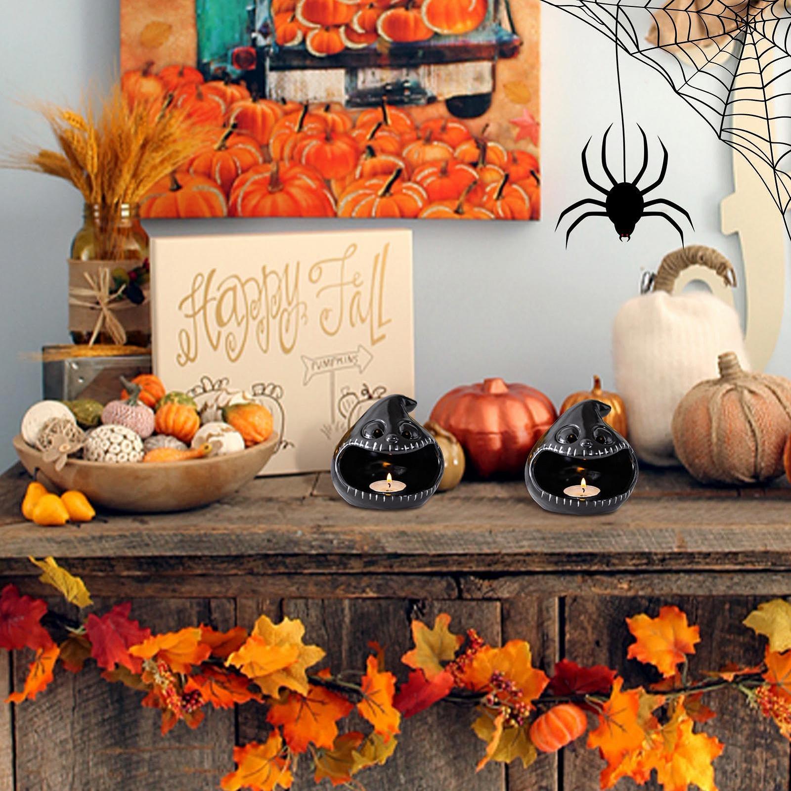 Свічник Sunlit Halloween Ceramic Ghost, фото №6 Свічник Sunlit Halloween Ceramic Ghost, фото №6