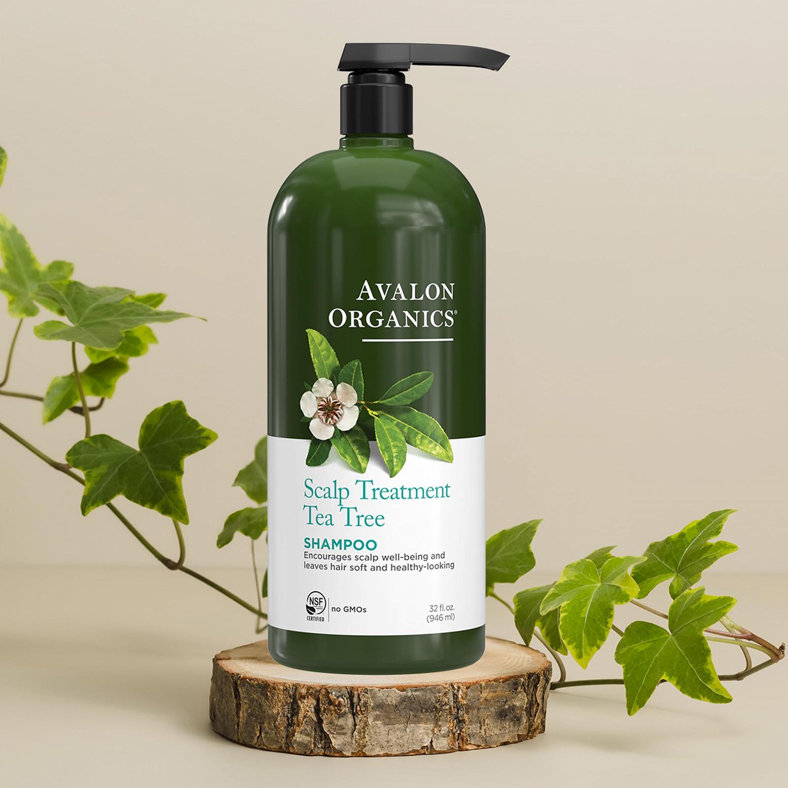 Шампунь Avalon Organics Tea Tree для лікування шкіри голови, 946 мл, фото №6