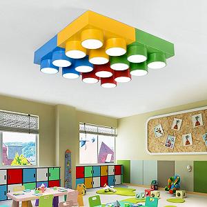 Светильник потолочный Metallic Building Block LED Акриловый Желтый 50* synthetic.ua - Фото 1