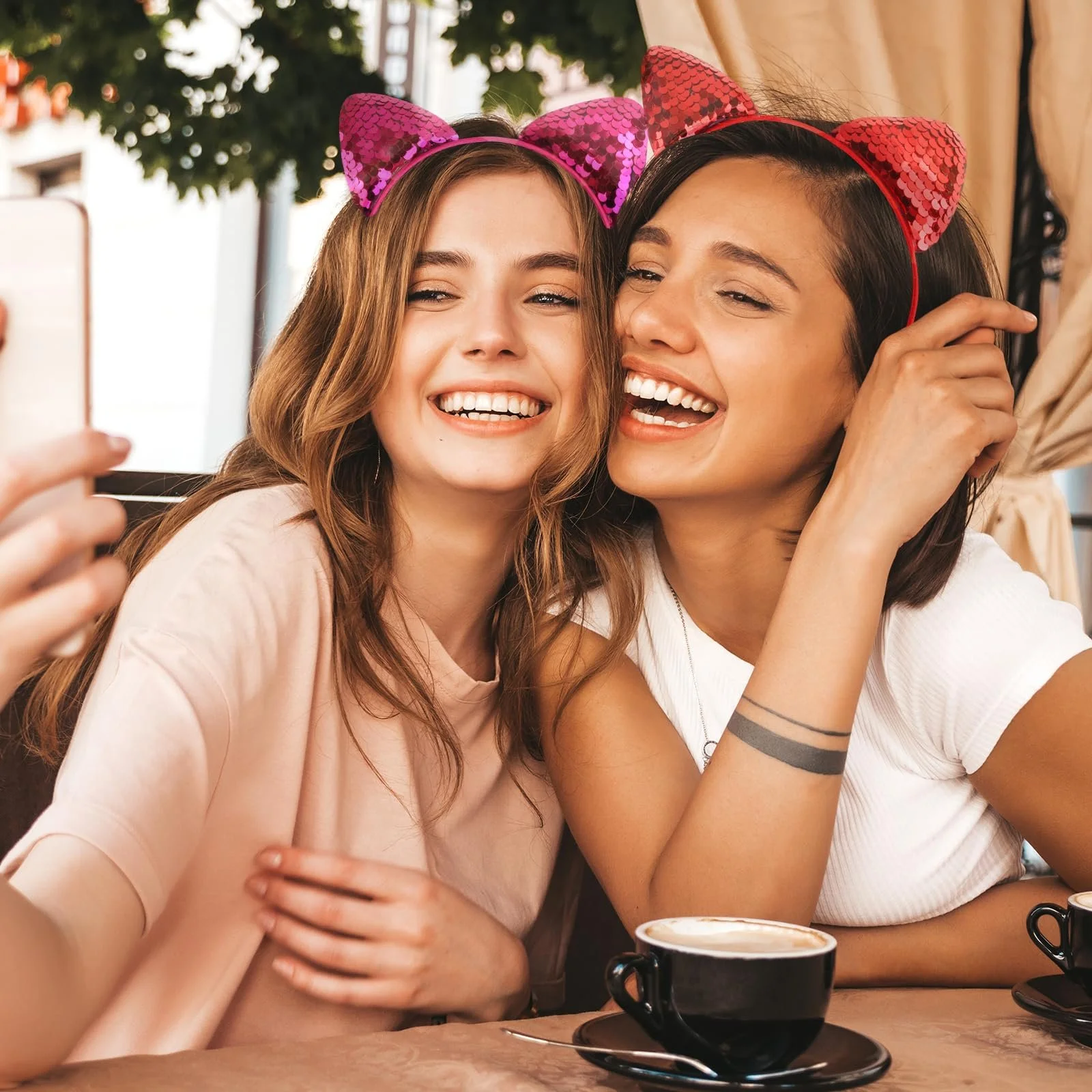 Набір з 10 Блискучих Обручів Вушка Кішки, фото №5