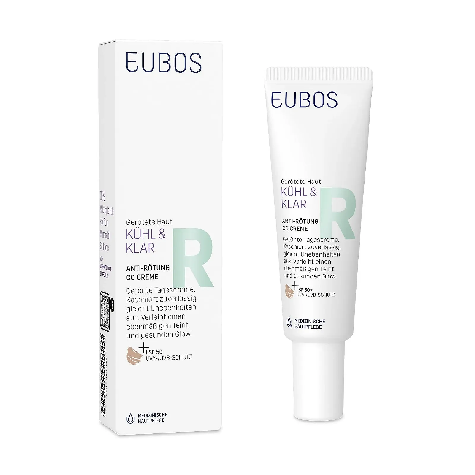 Крем EUBOS Cool & Clear Anti-Redness SPF 50 для почервонілої шкіри 30 мл, фото №1