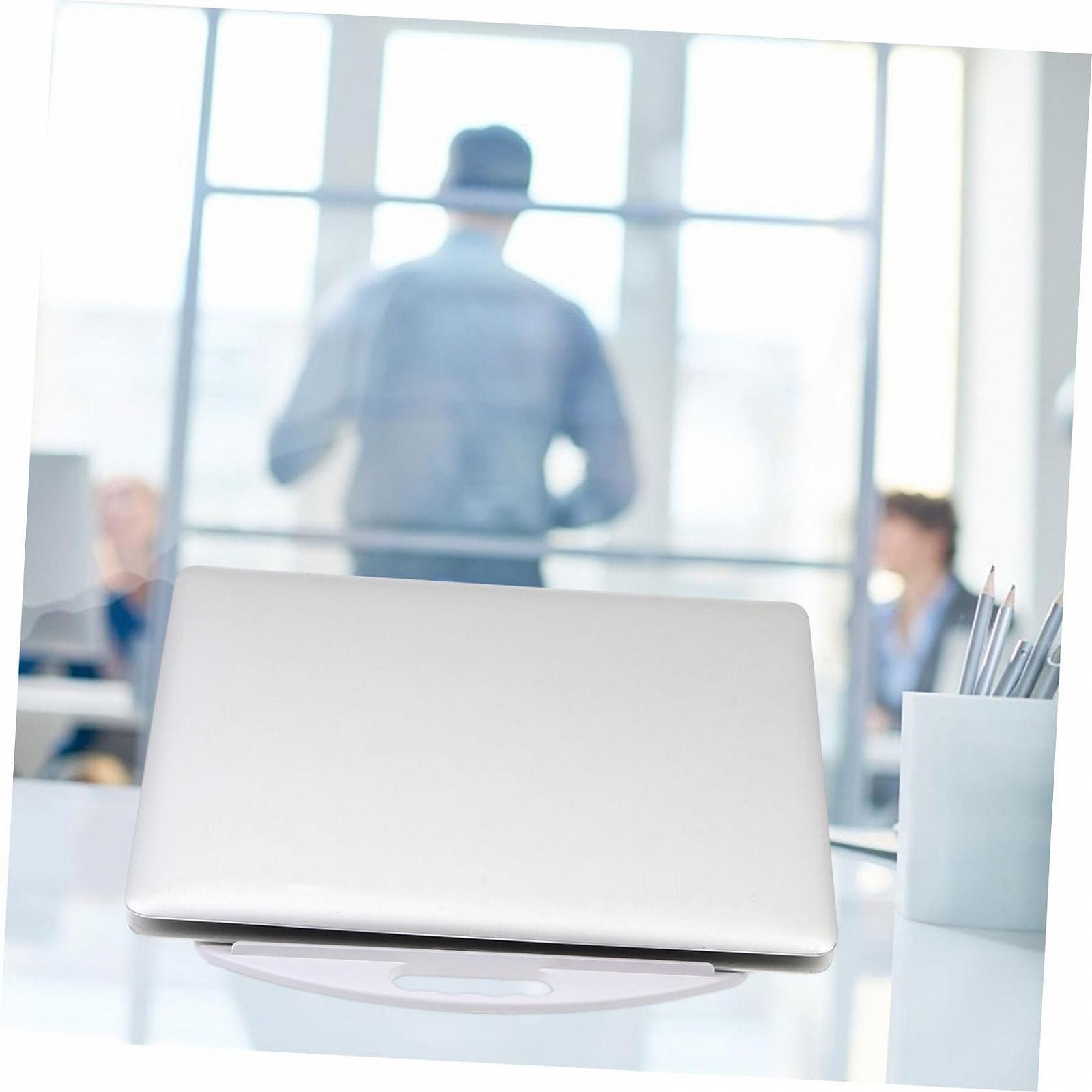 Подставка для ноутбука Белая Эргономичная с возможностью вращения для лучшей осанки и эффективного отвода тепла для стола и дивана, фото №5