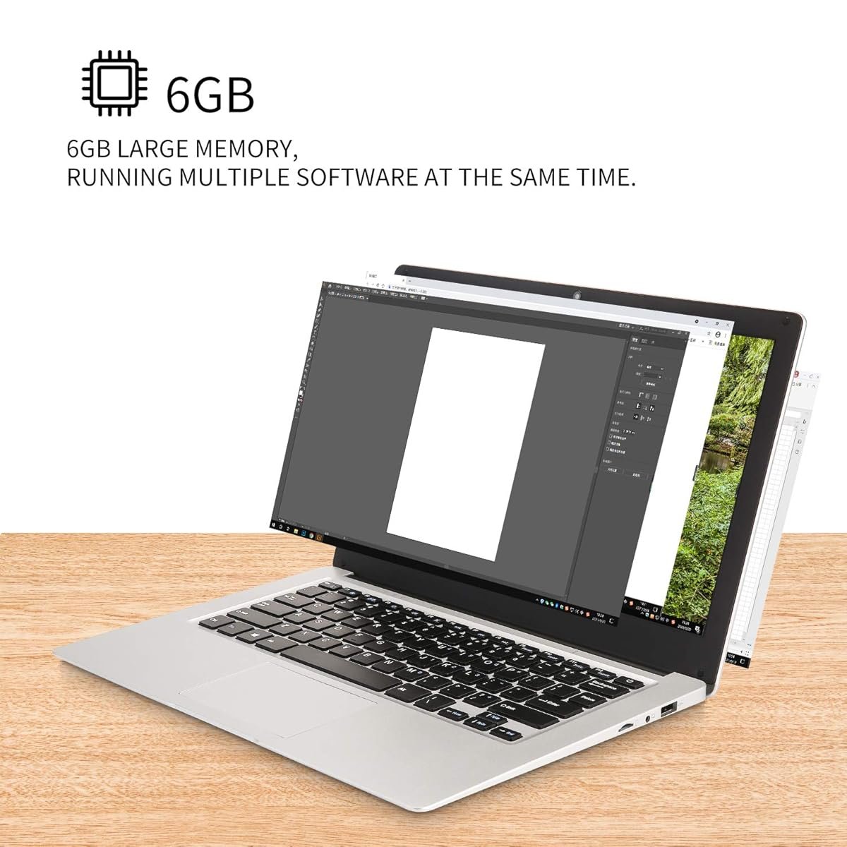 Ноутбук 13.3" YITAOERA Intel Celeron N3350 RAM 6GB SSD 256GB Windows 11 (UKR), фото №3