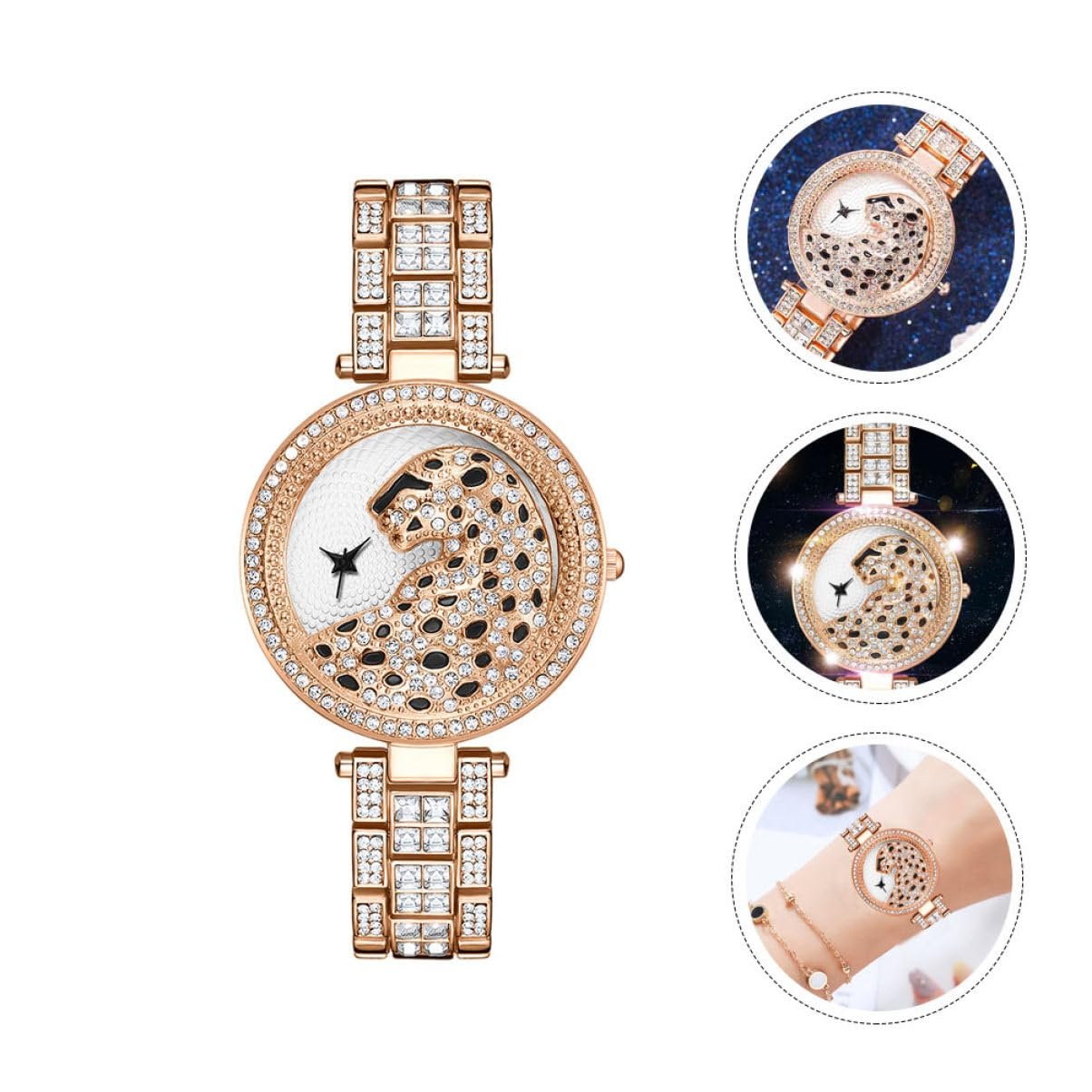 Кварцовий годинник LIFKOME для жінок,, стійкий до подряпин циферблат, фото №6