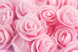 Розы из фоамирана Лентомания 35мм нежно-розовые 10шт ROSEFOM35LGHTPNK - Фото 1