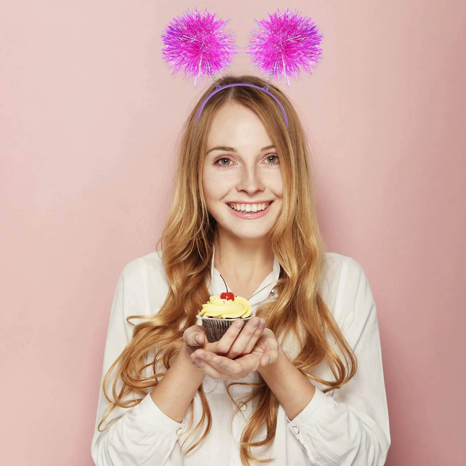 Обруч для волос с помпонами Molain, фото №6