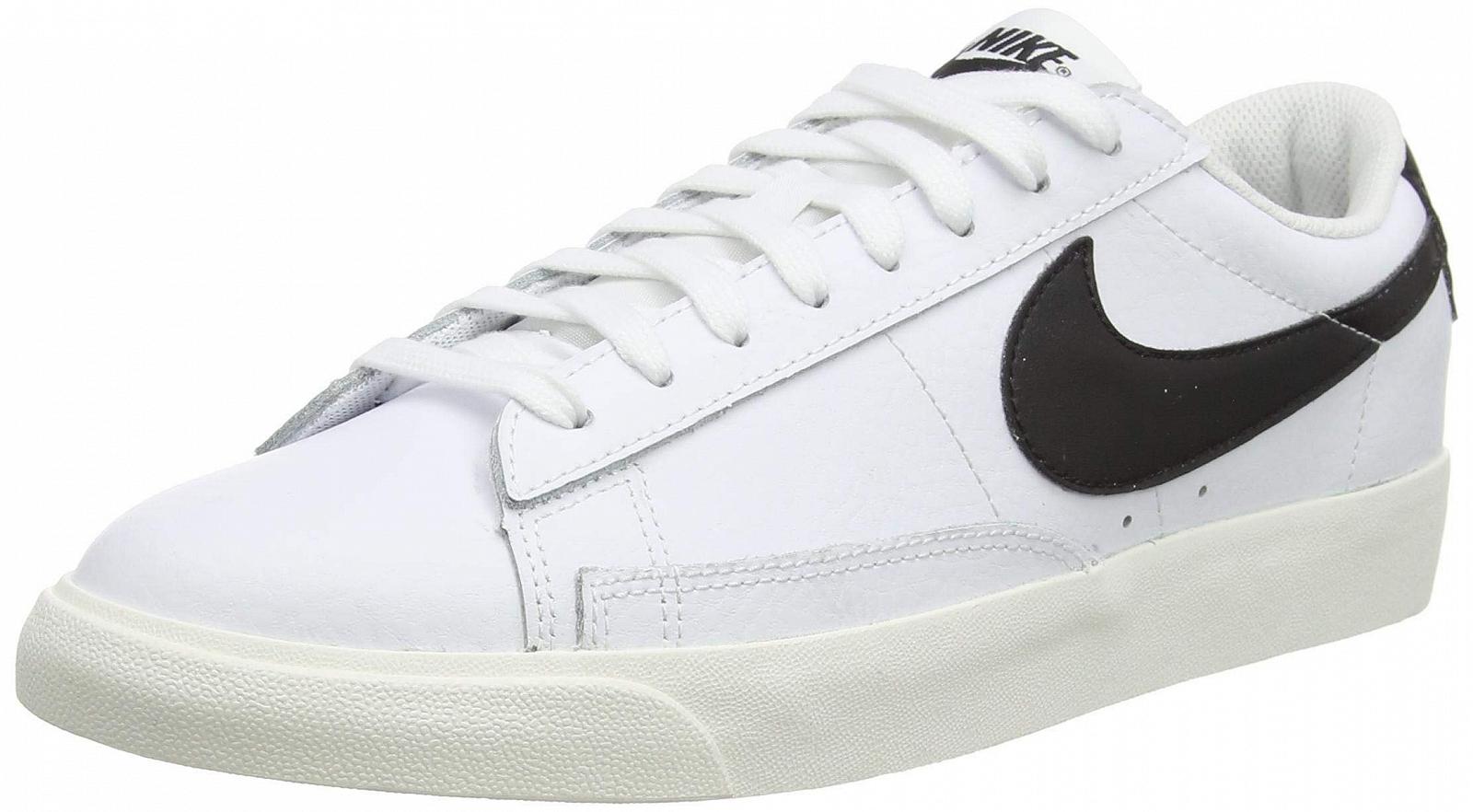Кросівки Nike Blazer Low Leather Білі/Чорні чоловічі, фото №1
