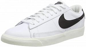 Кросівки Nike Blazer Low Leather Білі/Чорні чоловічі - Фото 1
