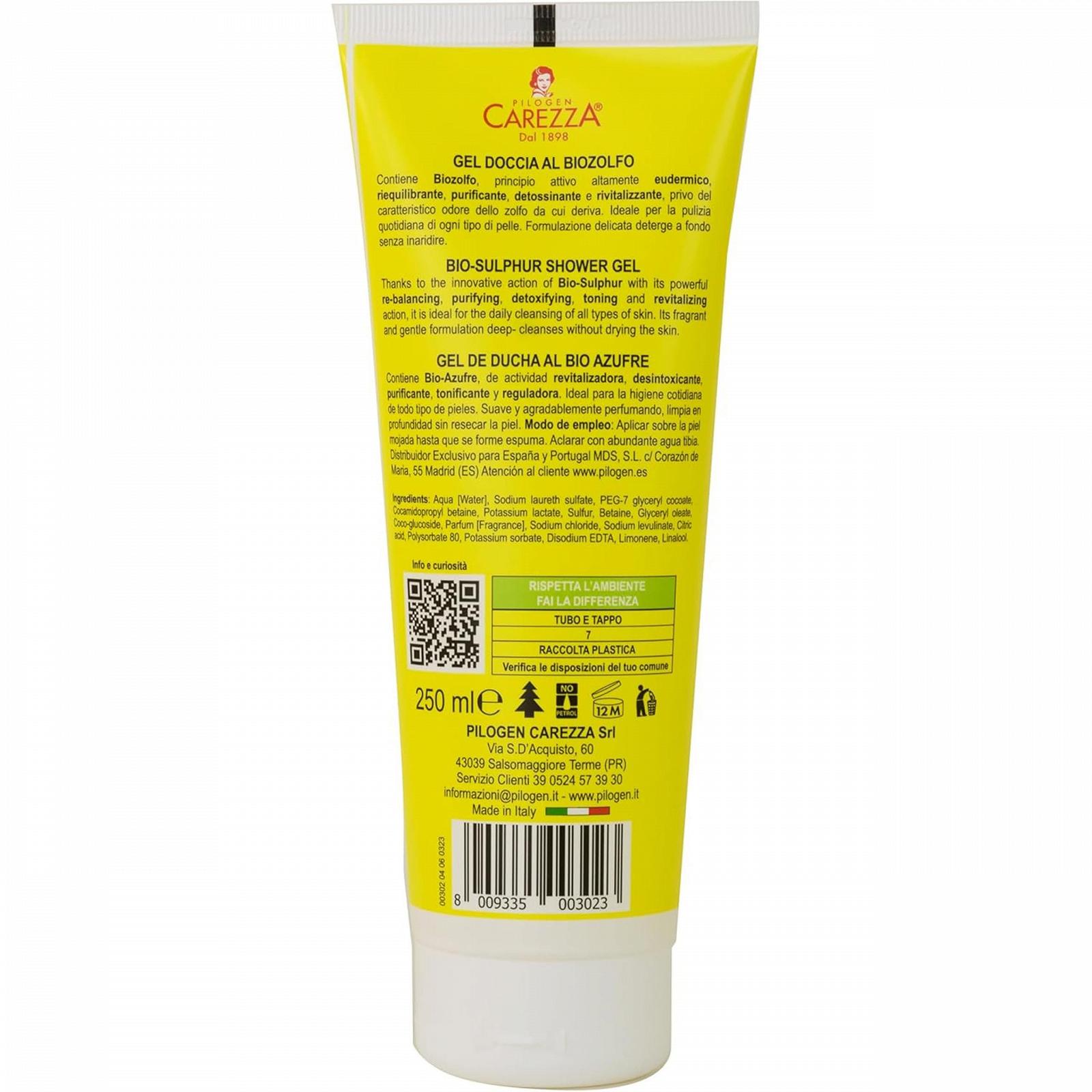 Гель для душу Pilogen Carezza Tabian Super Soap BioSulphur з бетаїном 250 мл x 6, фото №5 Гель для душу Pilogen Carezza Tabian Super Soap BioSulphur з бетаїном 250 мл x 6, фото №5