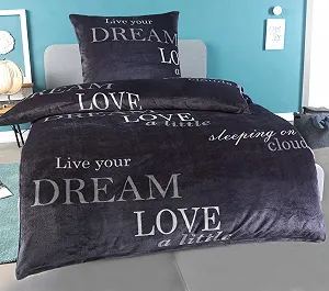 Постільна білизна Malika Winter Plush Nicky-Teddy Cashmere Coral Fleece 135 x 200 см - Фото 1