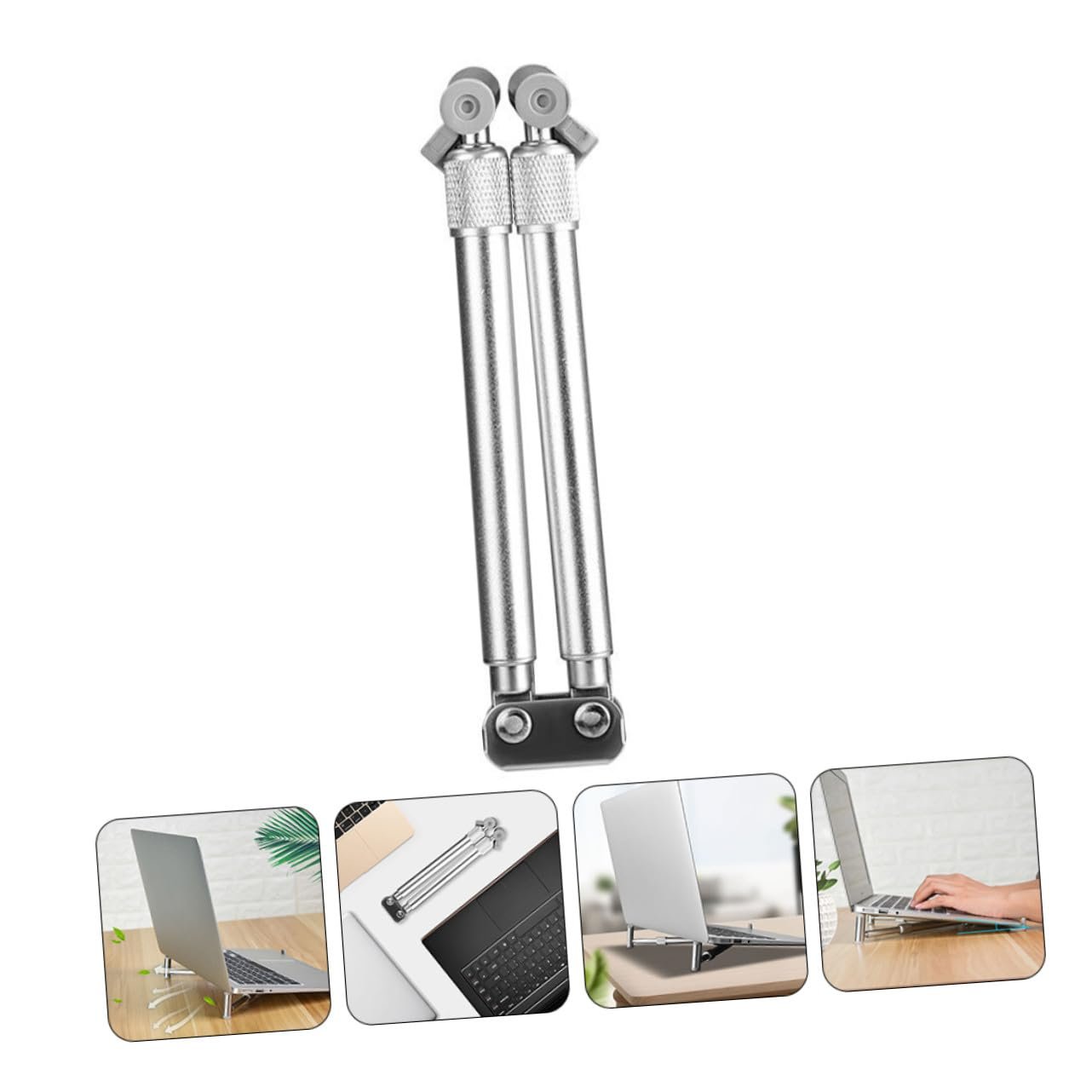 Підставка для ноутбука регульована Operitacx з алюмінієвого сплаву з порожнистою конструкцією для кращого розсіювання тепла, фото №5