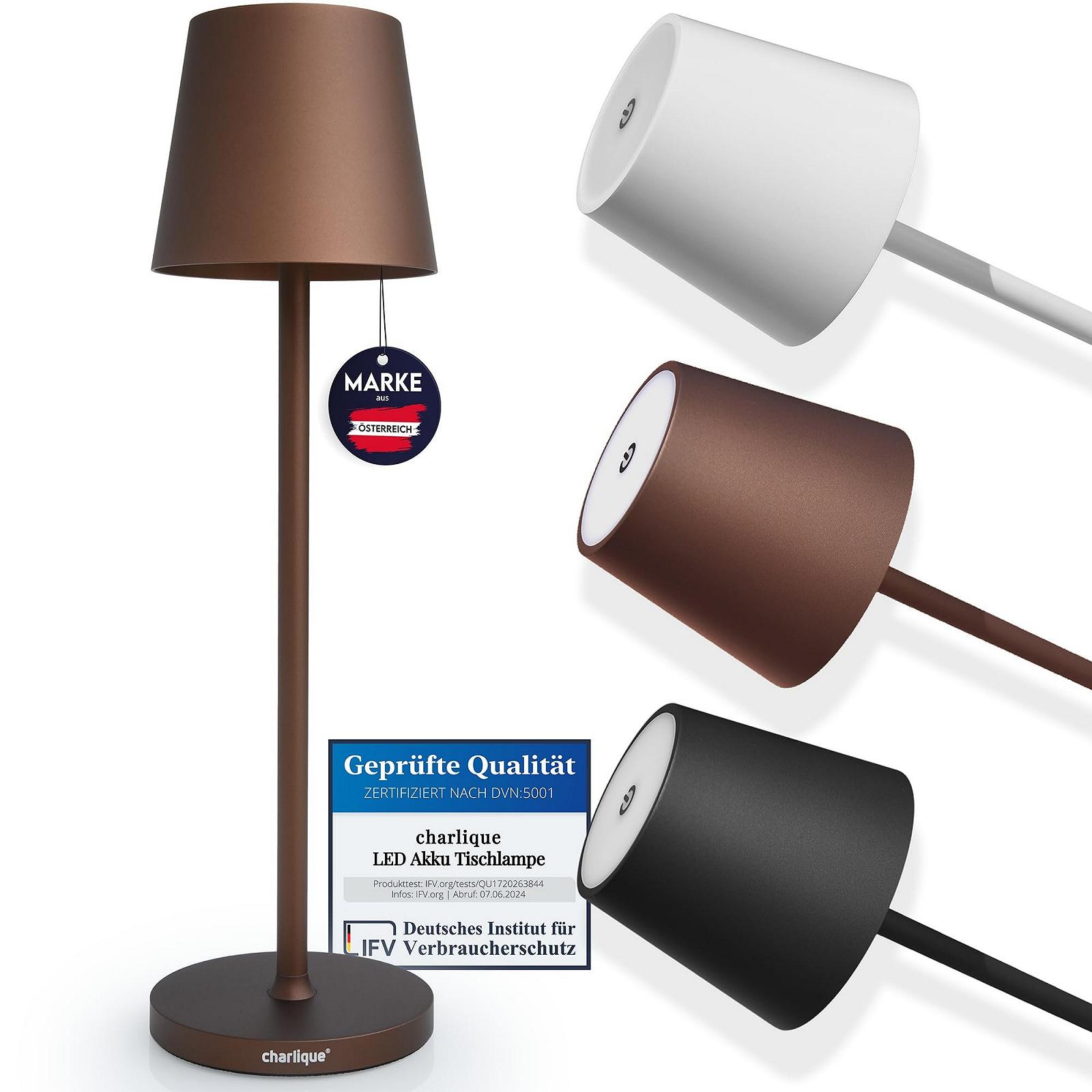 Світлодіодна настільна лампа з акумулятором та USB-зарядкою регульована яскравість, фото №1