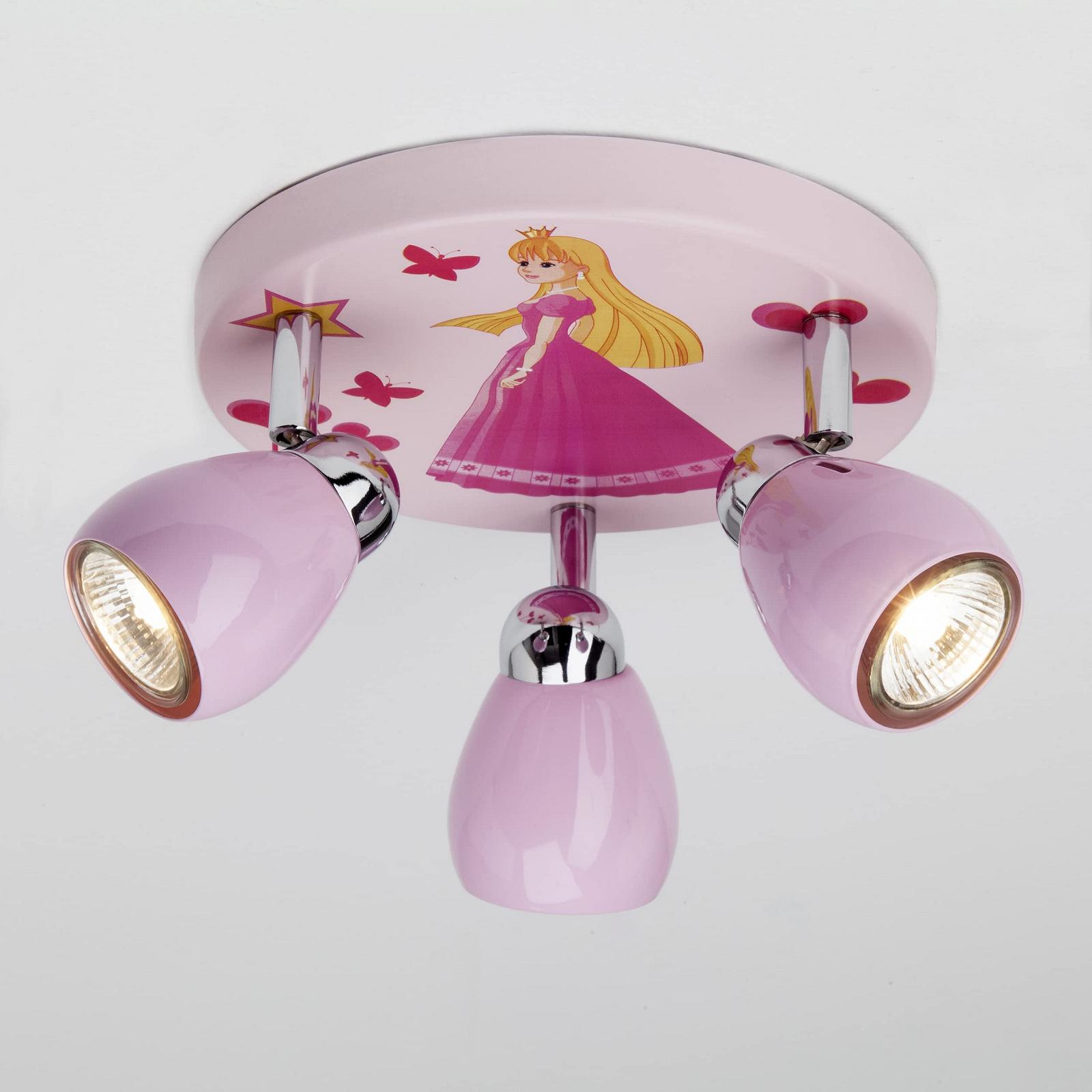 Світильник Lightbox LED Deckenstrahler Prinzessinnendesign теплий білий 3-flammiges Spotrondell, фото №3
