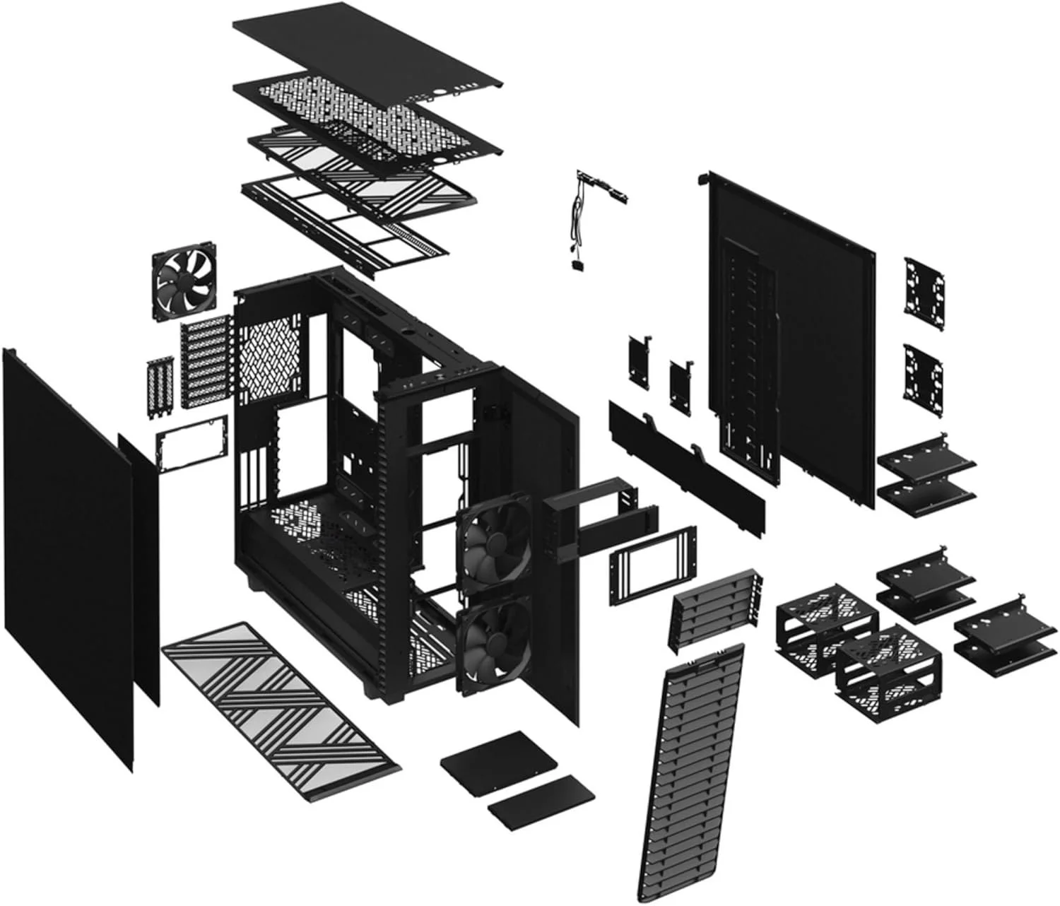 Корпус для комп'ютера Fractal Design Define 7 XL Чорний, фото №7 Корпус для комп'ютера Fractal Design Define 7 XL Чорний, фото №7