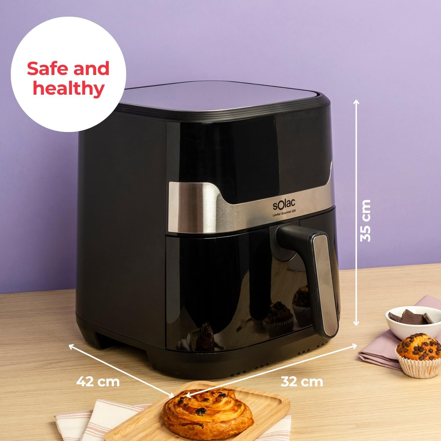 Мультипіч Solac Léviter Gourmet G80 8 л 1700 Вт 8 програм, фото №9 Мультипіч Solac Léviter Gourmet G80 8 л 1700 Вт 8 програм, фото №9
