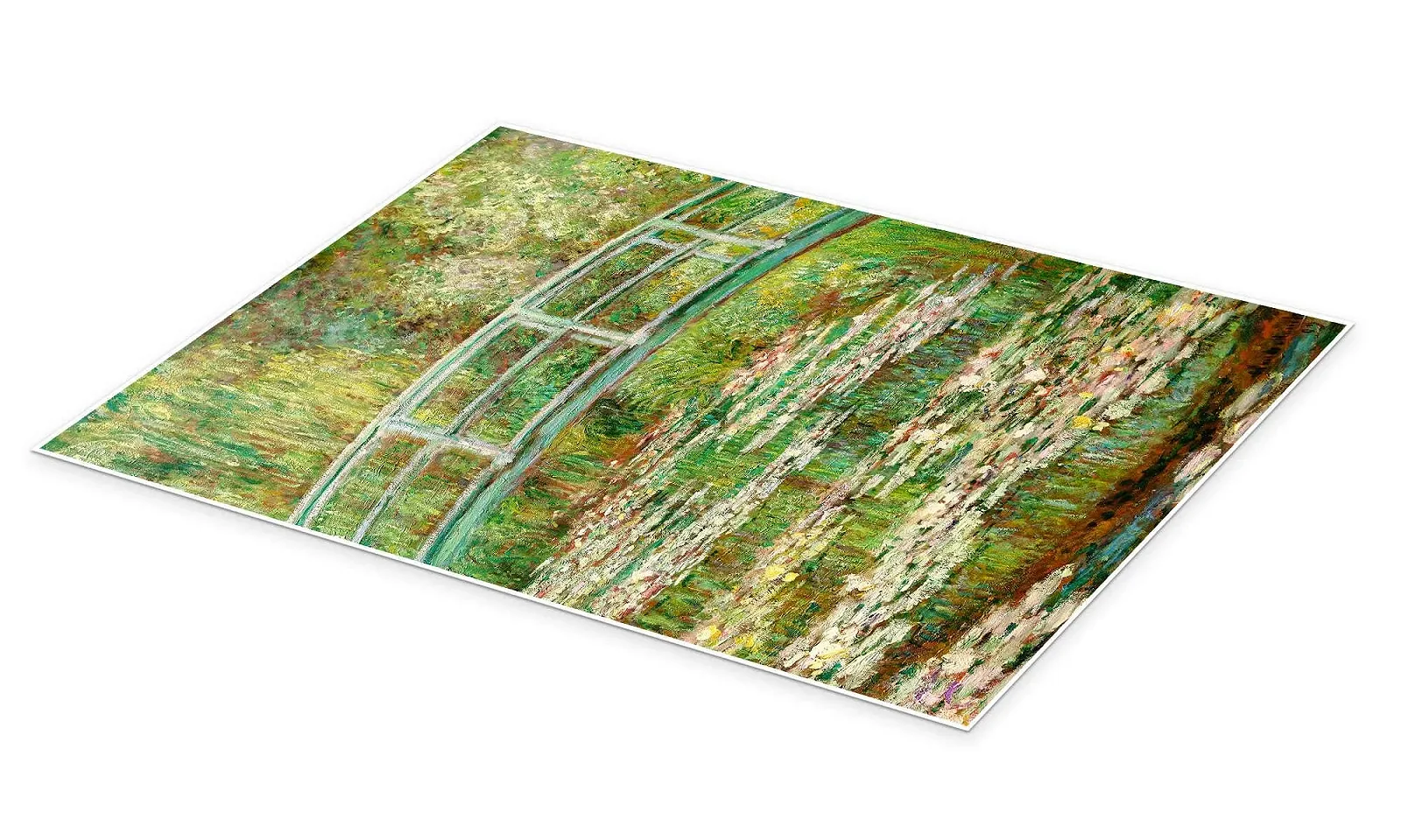 Постер Claude Monet Мост через пруд с кувшинками, 1899 60 x 80 см Зеленый, фото №2