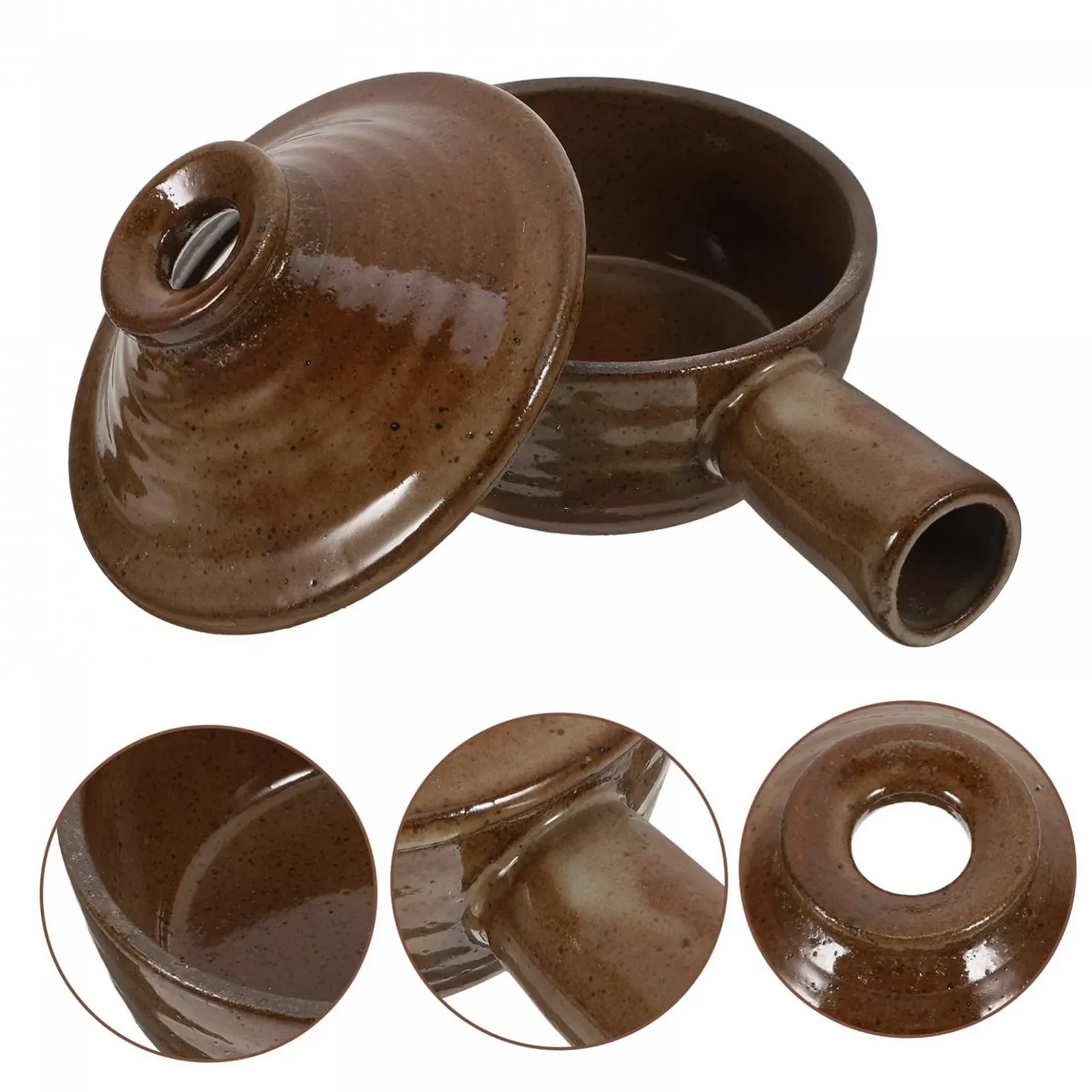 Кастрюля TOYANDONA с крышкой жаропрочная цельнолитая для микроволновой печи и плиты, фото №7