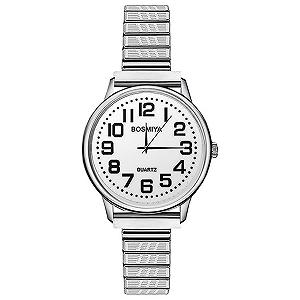 Женские часы JewelryWe Элегантные аналоговые кварцевые наручные часы с эластичным ремешком из нержавеющей стали, золотистые/серебристые - Фото 1