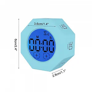 Кубический таймер Pomodoro Digital Visual Cube Timer Сенсорный LCD synthetic.ua - Фото 1