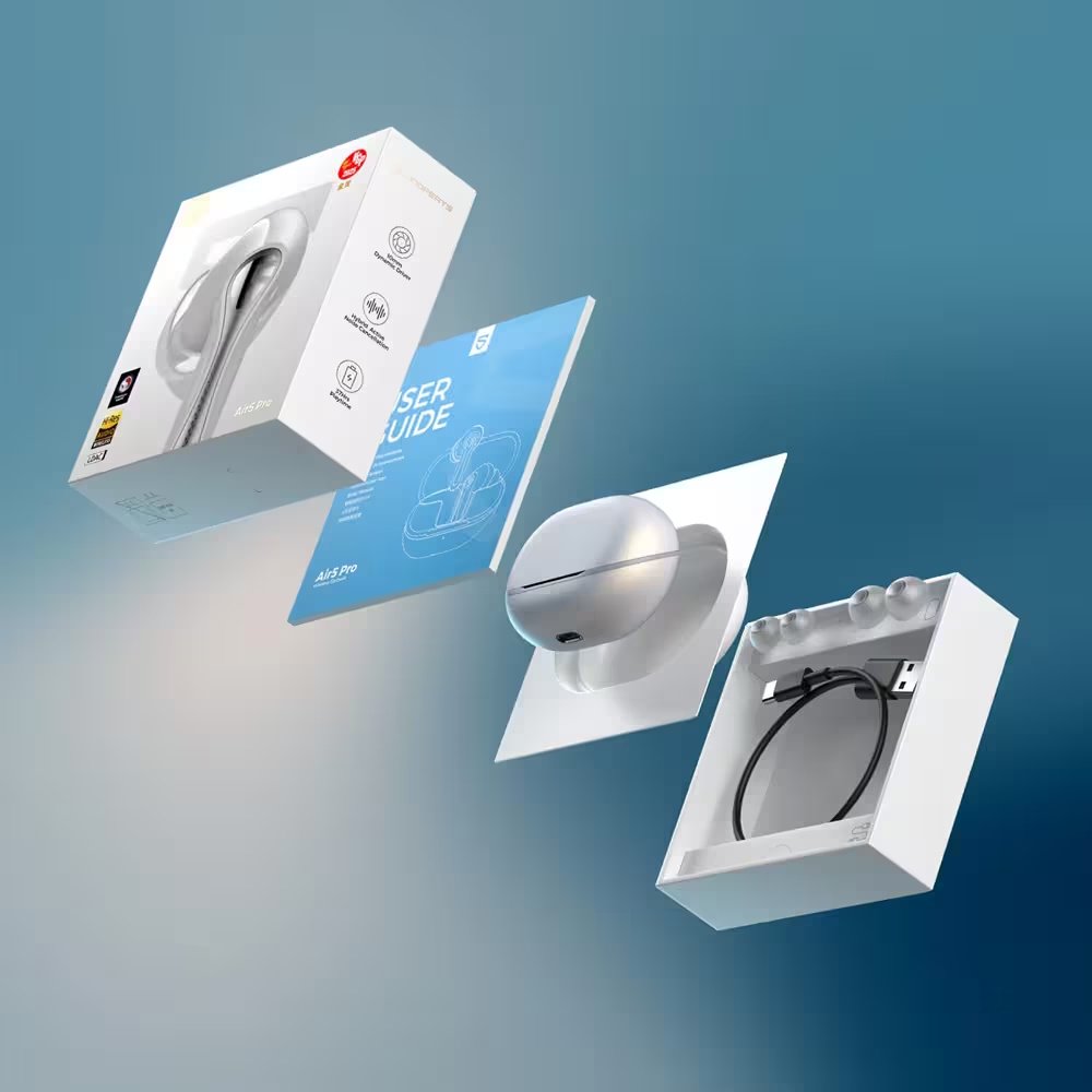 Наушники SoundPEATS Air5 Pro Qualcomm aptX Lossless LDAC White, фото №11 Наушники SoundPEATS Air5 Pro Qualcomm aptX Lossless LDAC White, фото №11