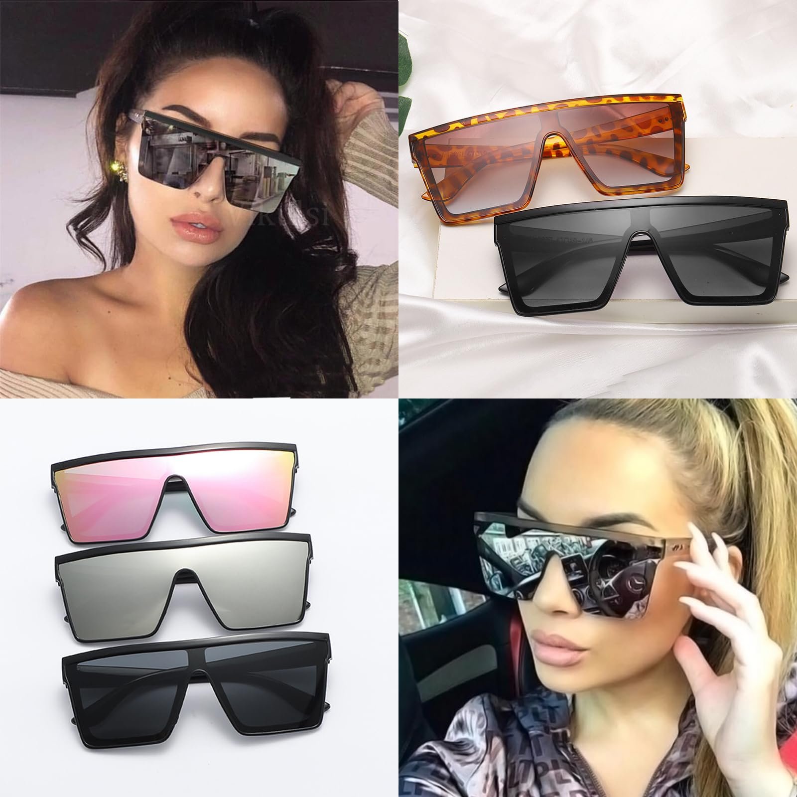 Сонцезахисні Окуляри DKDDSSS Ретро Квадратні Великі, фото №7