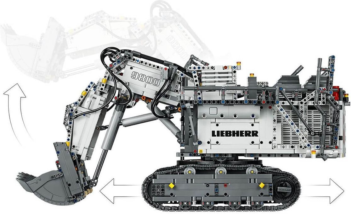 Блоковый конструктор LEGO Technic Экскаватор Liebherr R 9800 (42100), фото №6