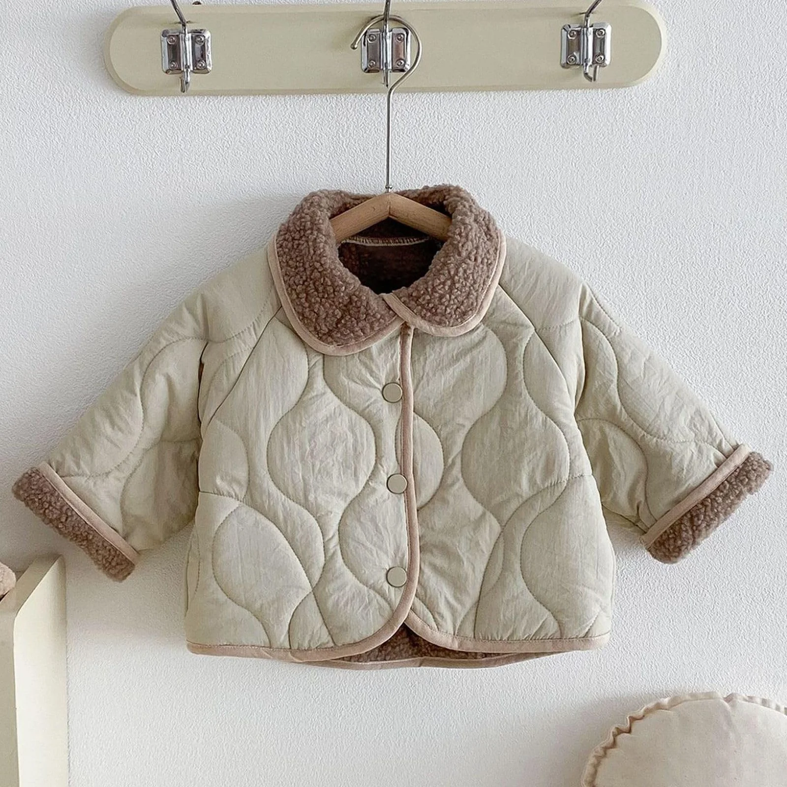 Дівчача зимова куртка, пуховик, стьобана куртка, фото №5