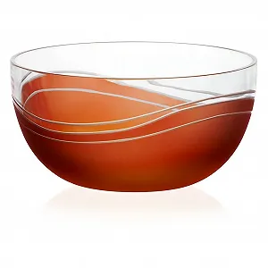 Фруктовниця CRISTALICA Elements Червоний 22.5 см Кришталь - Фото 1