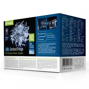 Гирлянда ColorWay Бахрома 6мx0.6м 192Led IP44 холодный (CW-GOF-192L66VCW) - Фото 1