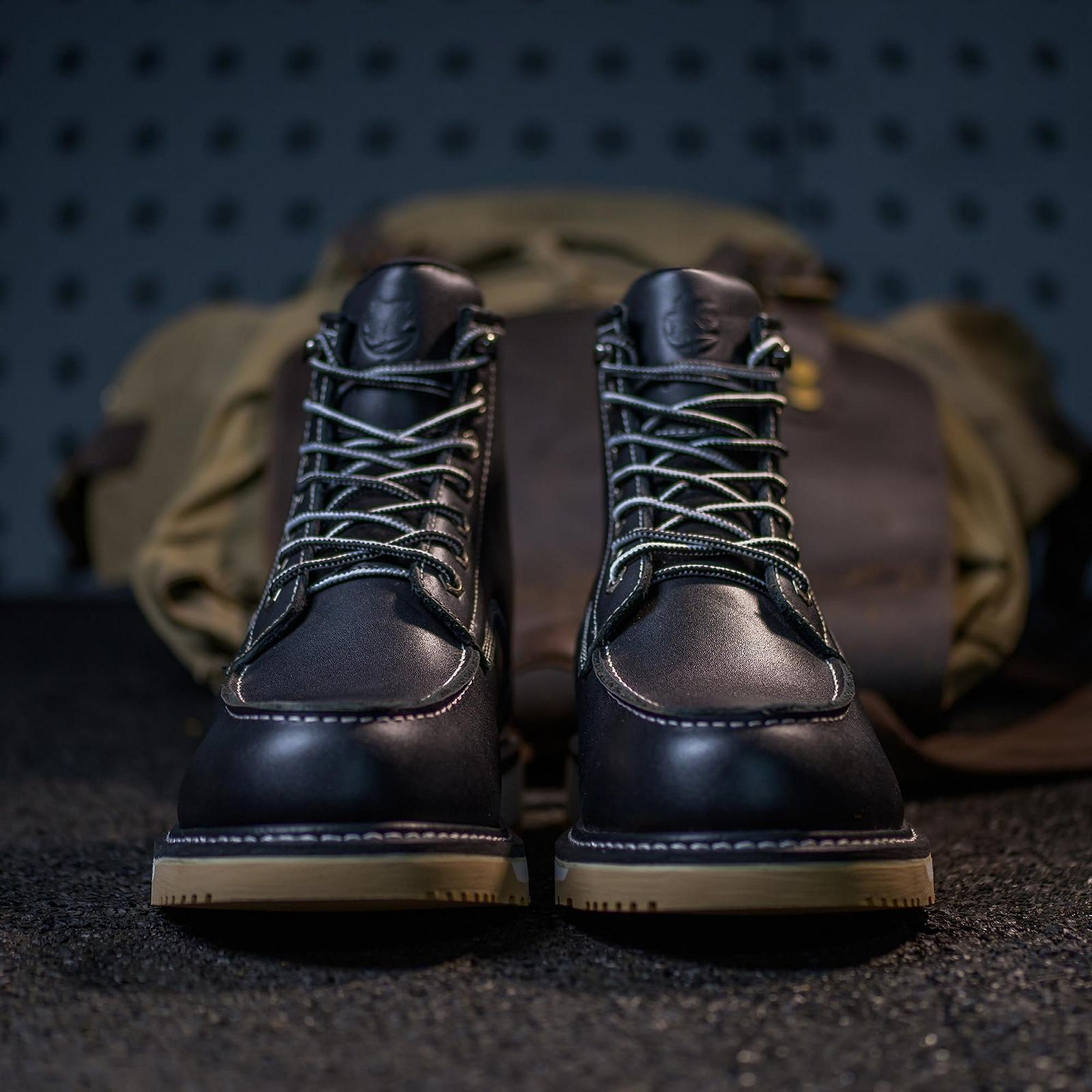 Ботинки Epochsaga Soft Moc Toe Водонепроницаемые Fashion Industiral&Construction Work 6 дюймов Коричневый/Черный, фото №5