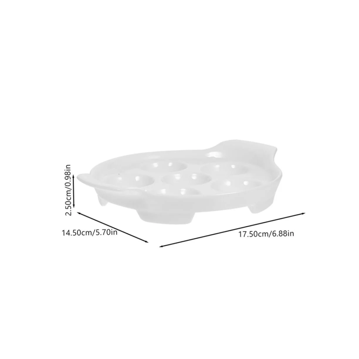 Форма для запекания улиток SOIMISS Keramik 7 дюймов с ручками гладкая поверхность, фото №2