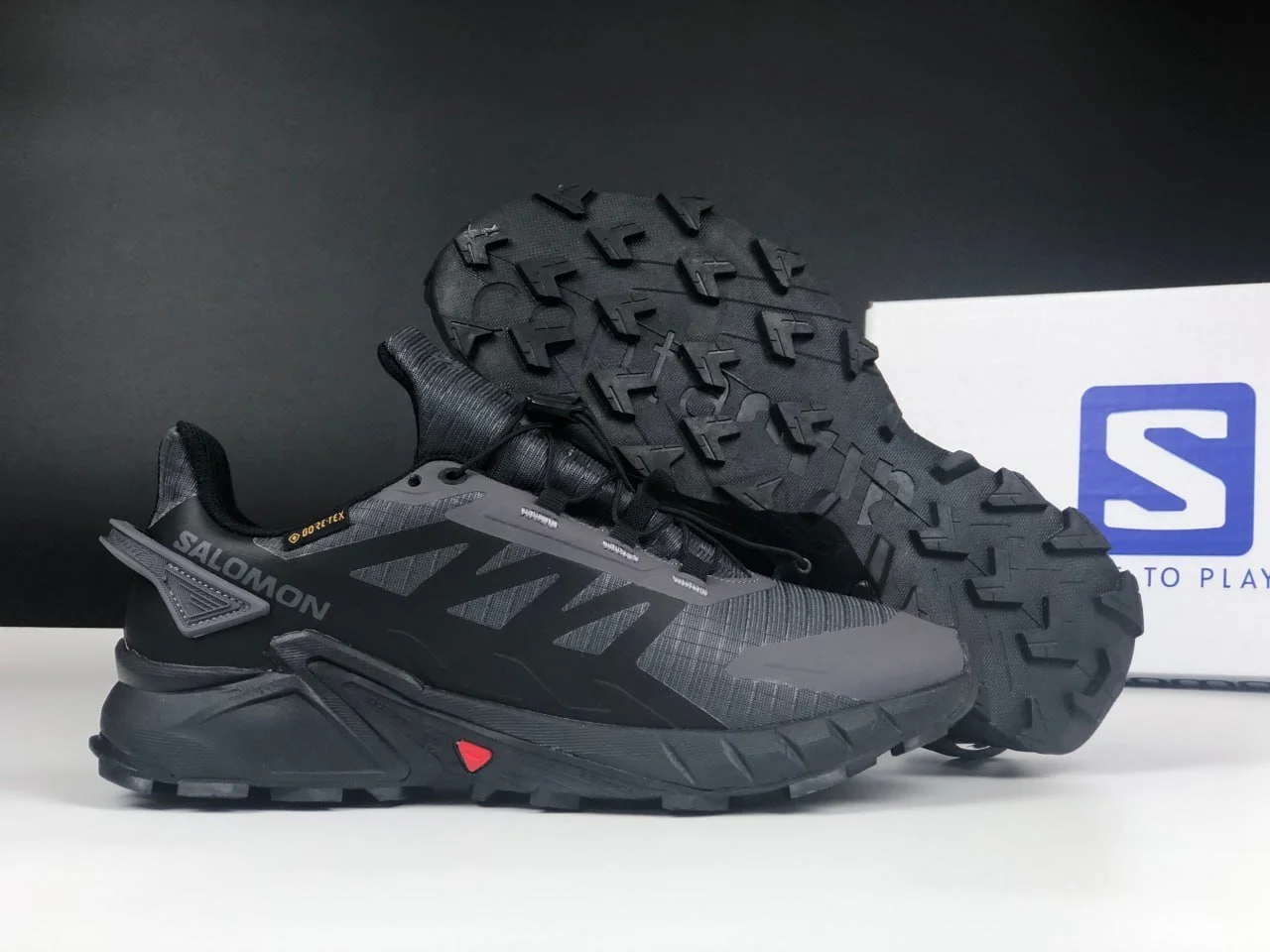 Чоловічі термо кросівки Salomon Supercross 4 Gore-Tex сірі демісезонні, фото №5 Чоловічі термо кросівки Salomon Supercross 4 Gore-Tex сірі демісезонні, фото №5