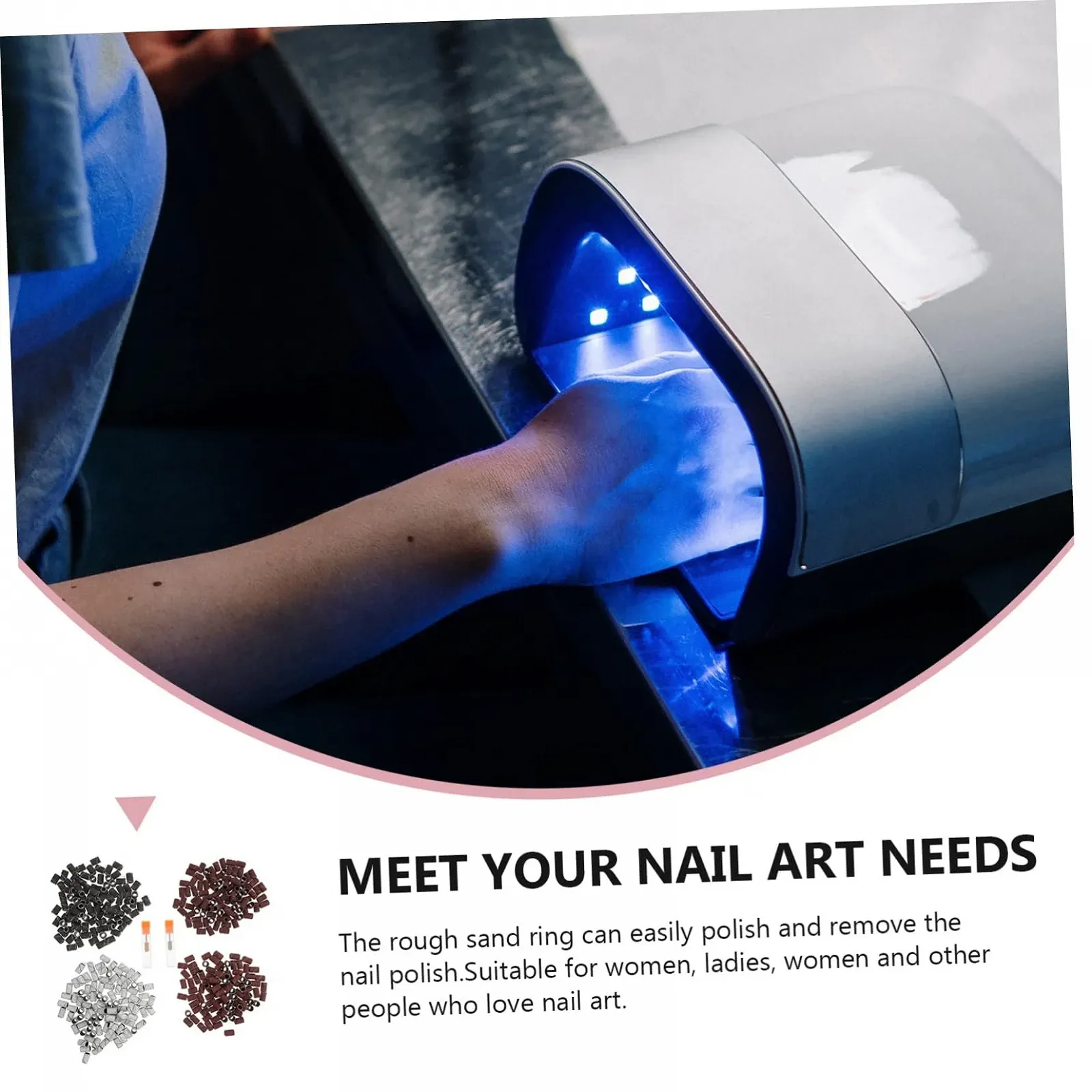 Маникюрный набор Healvian с полировочными насадками и профессиональными шлифовальными лентами, фото №9 Маникюрный набор Healvian с полировочными насадками и профессиональными шлифовальными лентами, фото №9