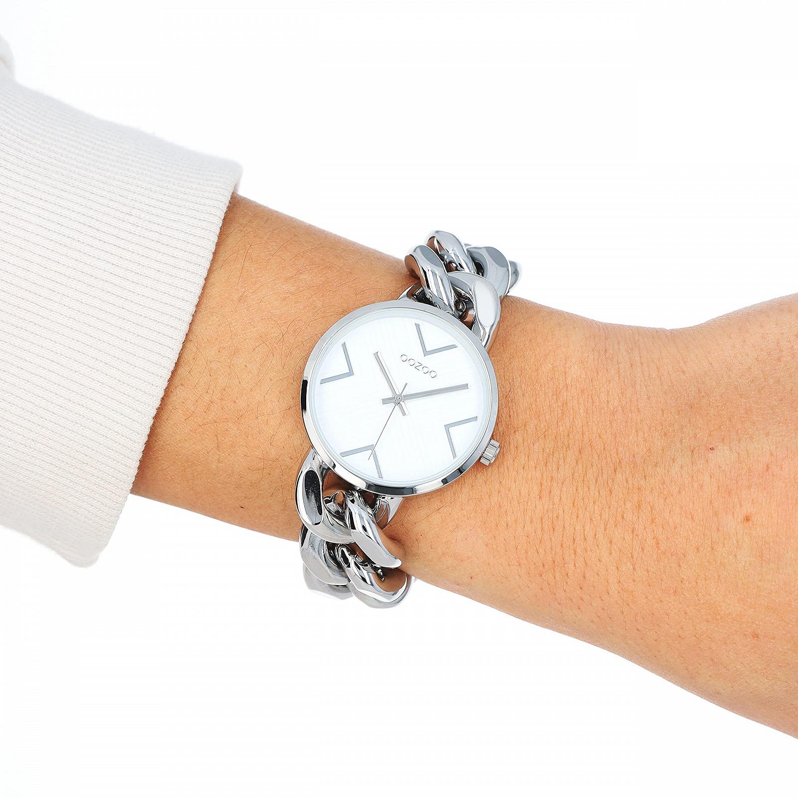 Женские часы Oozoo Timepieces с массивным цепочным ремешком, фото №3