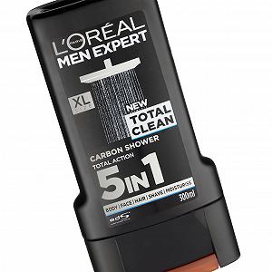 Гель для душа L'Oreal Men Expert Pure Carbon Total Clean 5-в-1 300 мл Набор 6 шт synthetic.ua - Фото 1