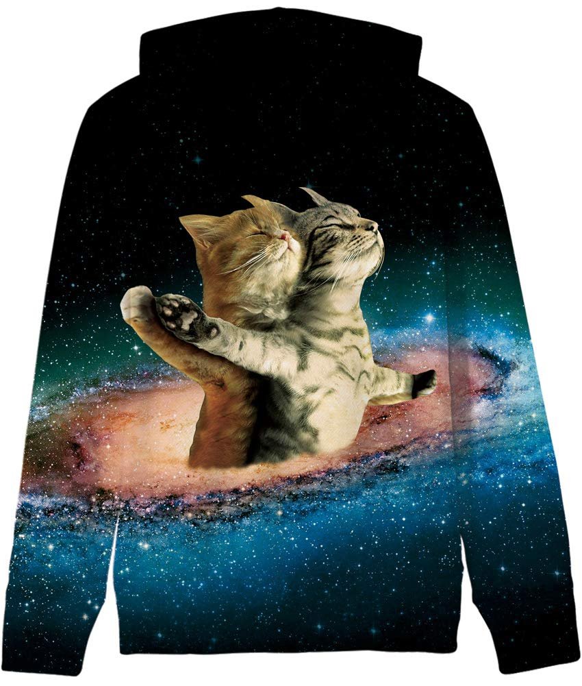 Худи Loveternal Детское 3D принт Худи для мальчиков и девочек, свитер с длинными рукавами и карманами, для возраста 5 - 13 лет, фото №2