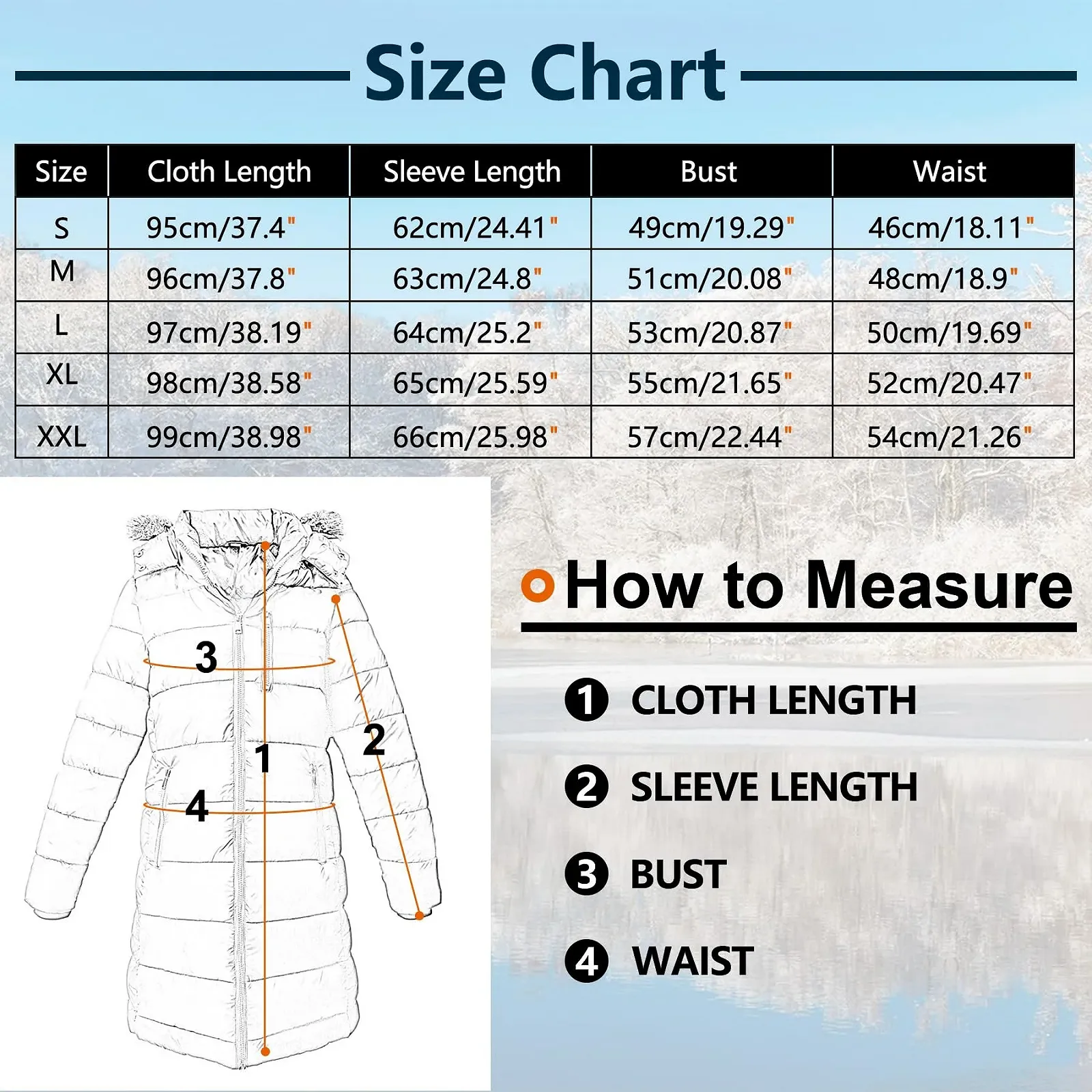 Жіноча зимова куртка Riemot Довга з капюшоном, фото №6