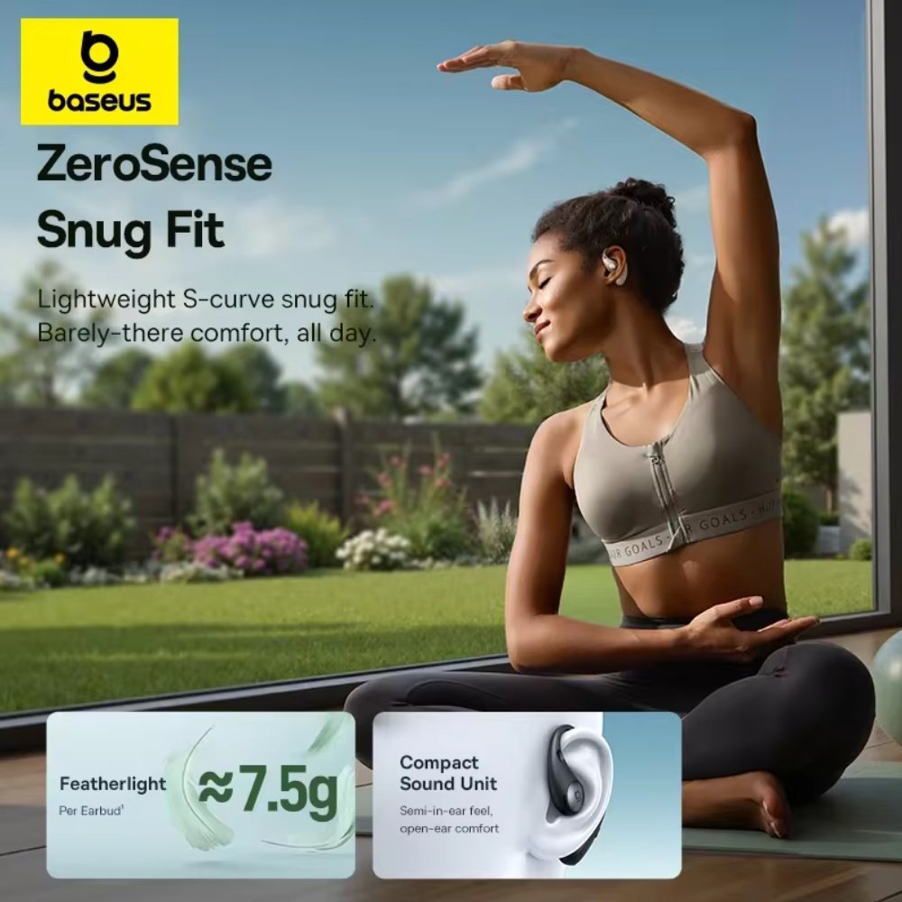 Навушники Baseus Eli Sport 2 Open-Ear True Wireless Earbuds Black, фото №3