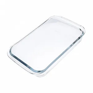Форма для запекания Стеклянная Термостойкая Прозрачная - Фото 1