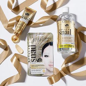 Тканинна маска Eveline Cosmetics Royal Snail Антивікова зі слизом равлика synthetic.ua - Фото 1