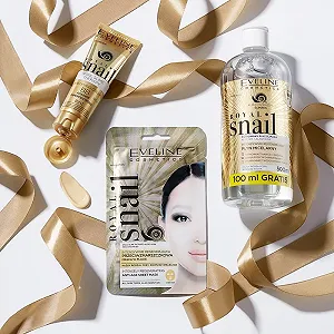 Тканевая маска Eveline Cosmetics Royal Snail Антивозрастная со слизью улитки, Matrixyl Morphomix и маслом авокадо - Укрепляющий и разглаживающий уход для зрелой и чувствительной кожи synthetic.ua - Фото 1