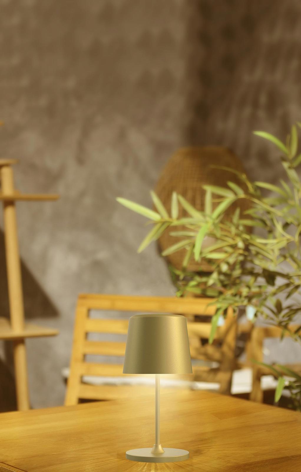 LED Настільна лампа Technoline T9600 2-в-1 акумуляторна USB-C 3 режими 37 см / 22 см Desert 'n Sand, фото №3