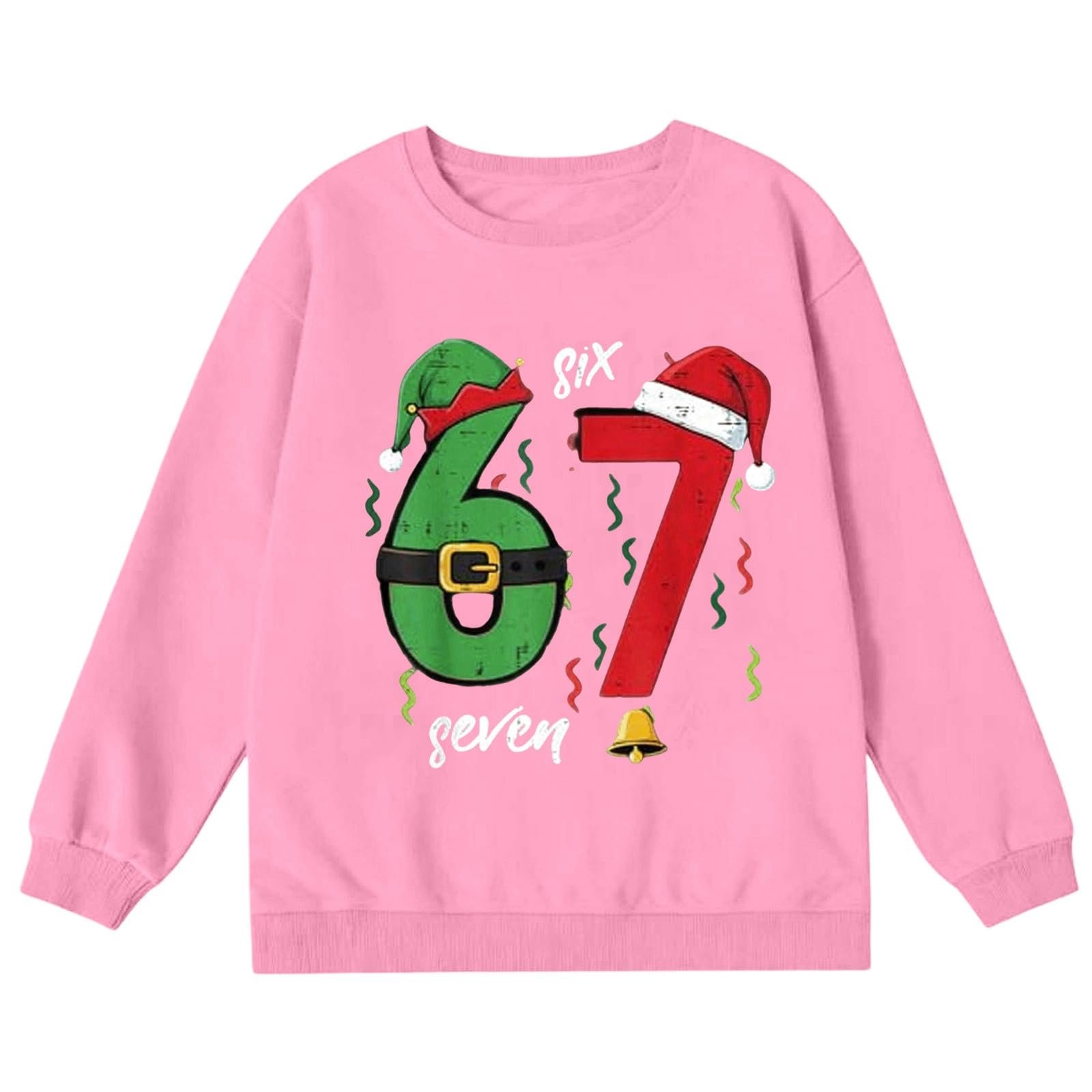 Світшот Prints з капюшоном, м'який, з флісу, з принтом "67", фото №3