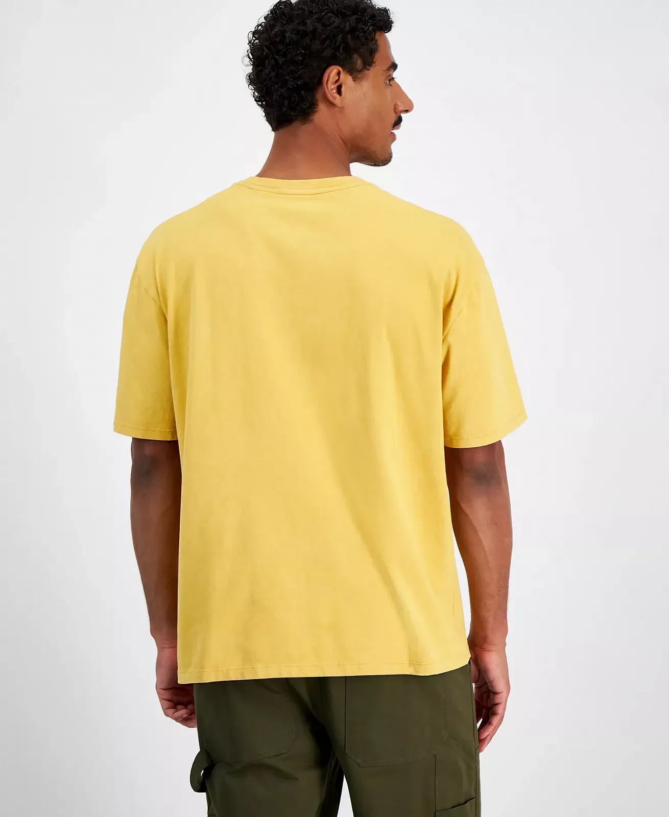 Мужская футболка Guess - Eco Paraiso Postcard Tee - Жовтий - L, фото №3