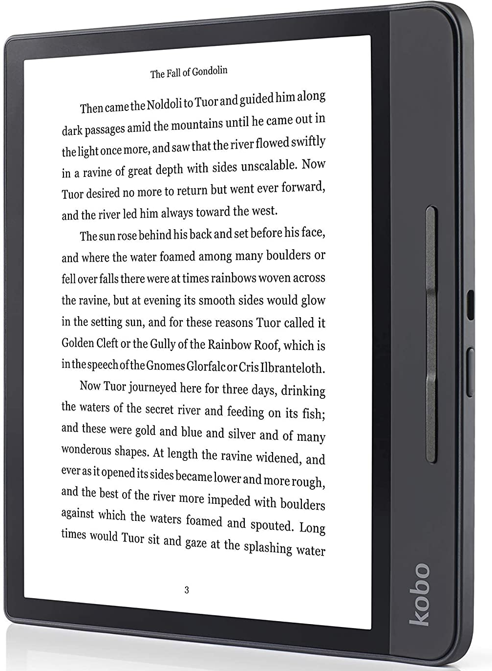 Електронна книга 8" Kobo Forma 8 ГБ / Wi-Fi / Сенсорний E-Ink екран (1440 × 1920) / Налаштовувана яскравість / Вологозахищеність IPX8 / До 3 тижнів роботи від батареї / Чорна, фото №1