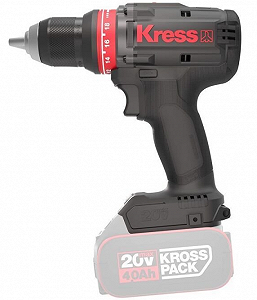 Акумуляторна дриль-шуруповерт Kress KUA72.91 / 20V / 65 Нм / Безщітковий / Чорна synthetic.ua - Фото 1