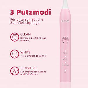 Електрична зубна щітка Lächen Sonic 3 режими IPX7 Pink synthetic.ua - Фото 1