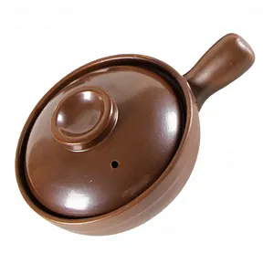 Кастрюля керамическая литиево-кремниевая технология с ручками и отверстием для пара - Фото 1